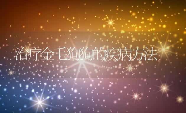 治疗金毛狗狗的疾病方法 | 宠物猫
