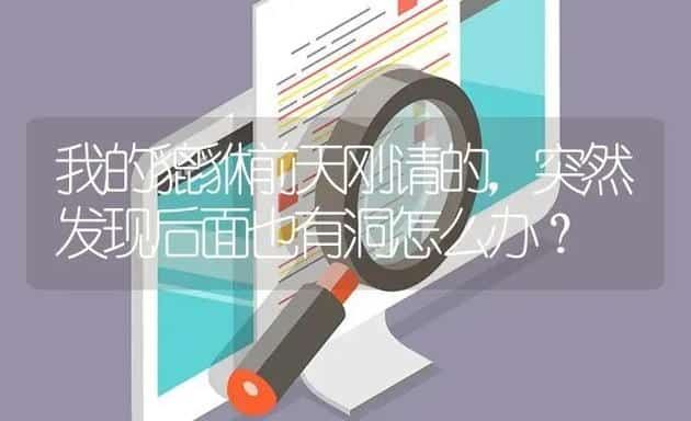 我的貔貅前天刚请的，突然发现后面也有洞怎么办？ | 鱼类宠物饲养