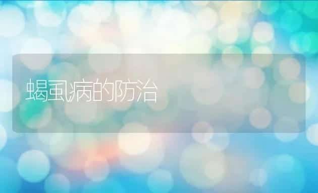 蝎虱病的防治 | 动物养殖百科