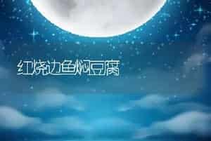 红烧边鱼焖豆腐
