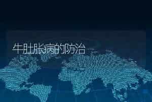 牛肚胀病的防治