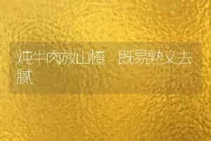 炖牛肉放山楂 既易熟又去腻