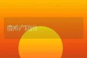 鹿难产防治