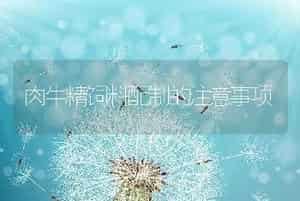 肉牛精饲料配制的注意事项