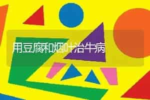 用豆腐和烟叶治牛病