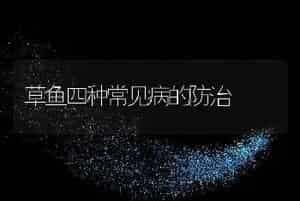 草鱼四种常见病的防治