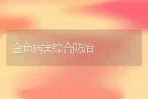 金鱼病害综合防治
