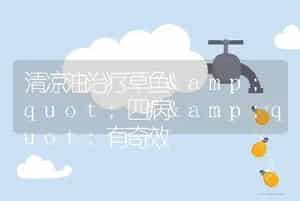 清凉油治疗草鱼"四病"有奇效