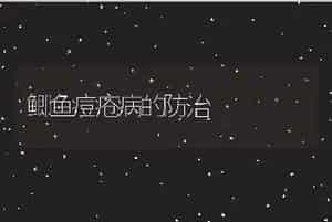 鲫鱼痘疮病的防治