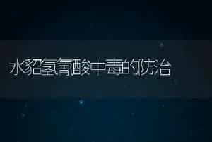 水貂氢氰酸中毒的防治