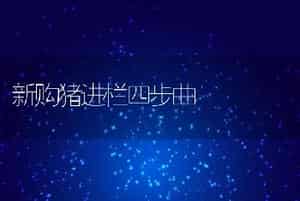新购猪进栏四步曲
